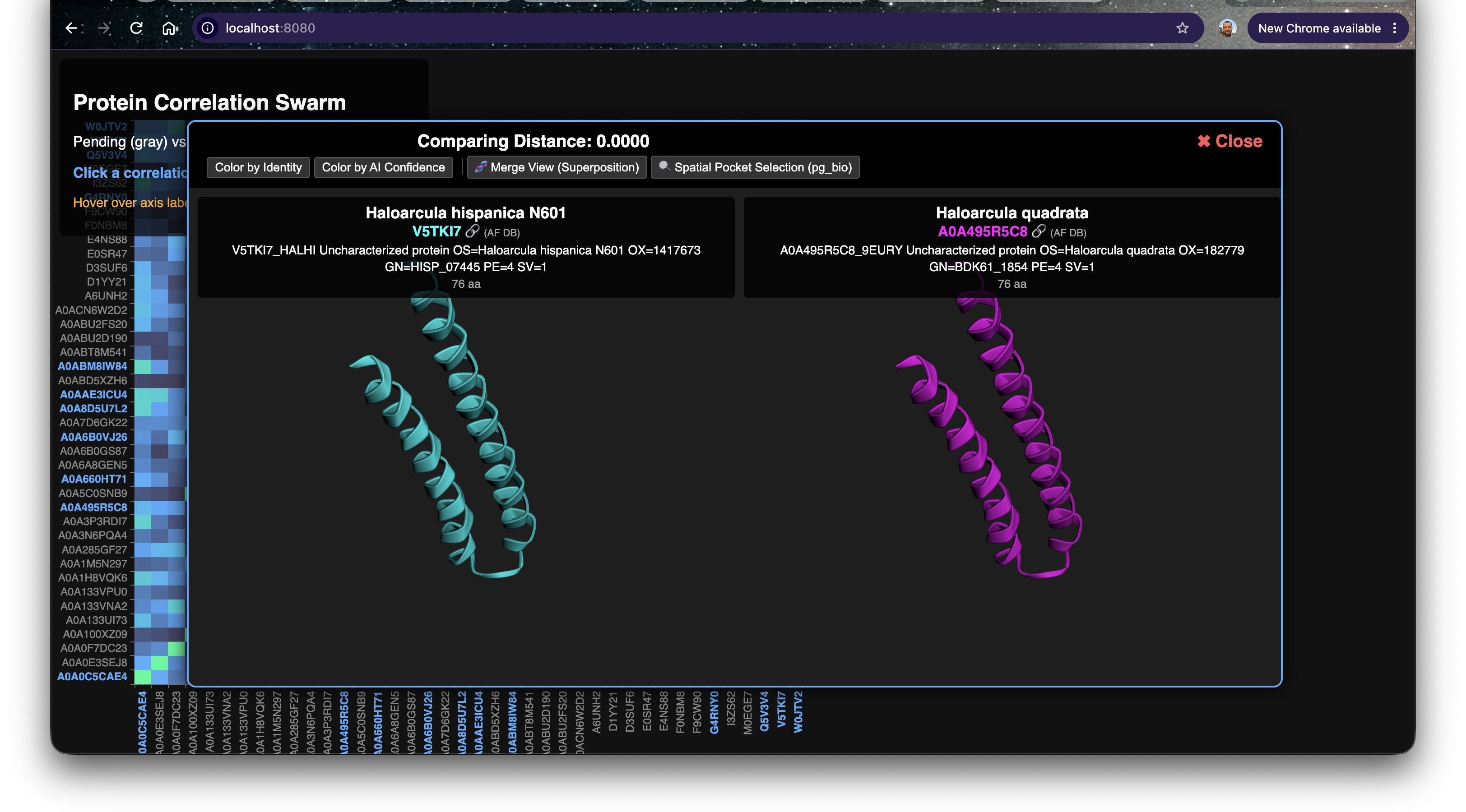 Perfect Alpha Helix Match